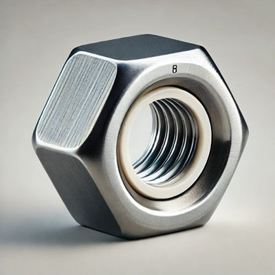 Hex Lock Nut Nylon Insert Stainless Steel 18-8